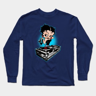 BETTY BOOP TURNTABLES Long Sleeve T-Shirt